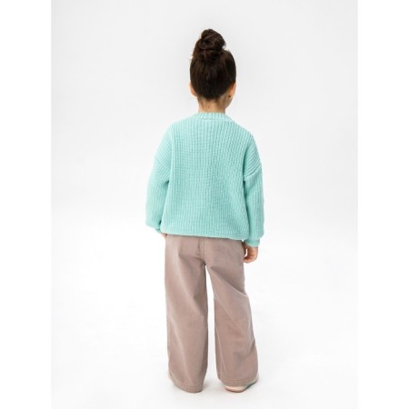 Cardigan Children's Knit, height 98 cm, mint color-3