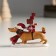 Polystone souvenir "Dachshund in the hat carries gifts" 8x2.5x6.5 cm
