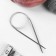 The knitting needles are circular, for knitting, with a metal cable, d = 4 mm, 14/100 cm