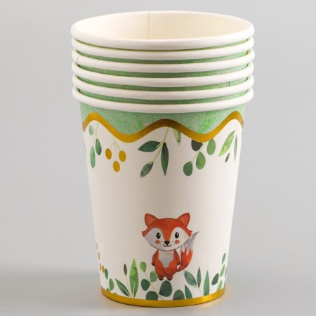 Paper glasses "animals", 6 pcs.-1