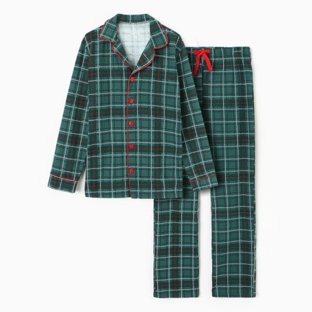 New Year. Pajama men's kaftan green mood, size 54-4