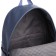 Youth backpack of artificial leather with lightning, 4 pockets, blue color