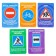 Traffic lights with training cards Blue tractor, light and sound effects