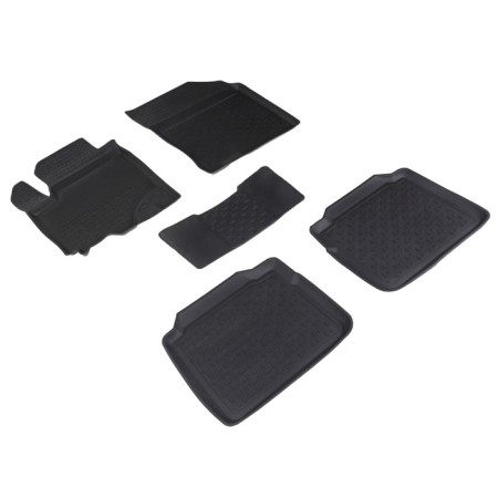 Rubber rugs with high side for Suzuki SX4 II, 2013-