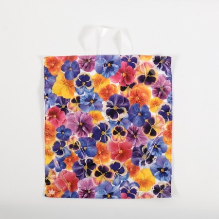 Package "Flowerers", polyethylene, with a loop pen, 42 x 38 cm, 37 μm-2