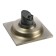 Zein gap, 100x100 mm, vertical, d = 32 mm, stainless steel, antique bronze