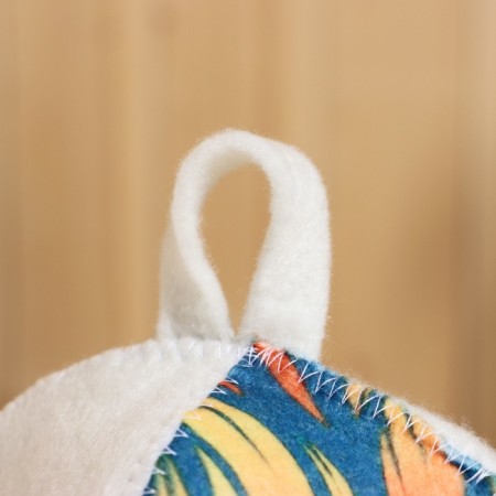 Bath cap with print Woman Fire!-1