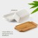 Porcelain oil on the bamboo stand Bellatenero, 500 ml, white color