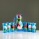 Set for juice with a tray "Zhostovo" Art painting, 6 glasses 1250/200 ml