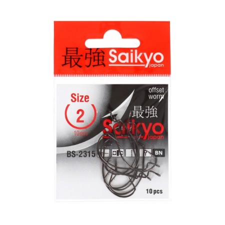 Hooks Saikyo BS-2315 BN No. 2, 10 pcs