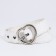 Building belt, width 2.4 cm, metal buckle, white color