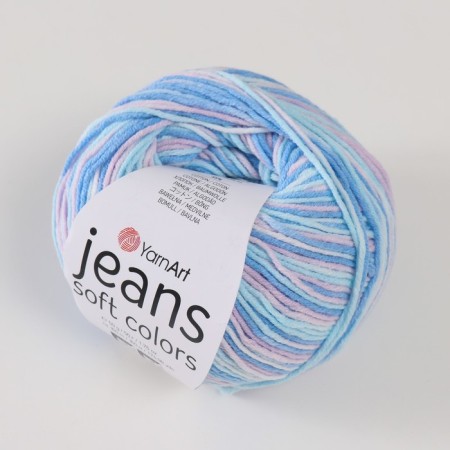 Yarn "Jeans Soft Colors" 55% cotton, 45% acrylic 160m/50g (6209)-1