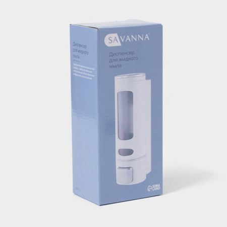 The dispenser for an antiseptic or liquid soap is mechanical, 400 ml, metal, white color-11