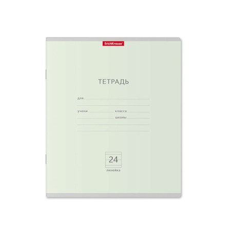 Notebook 24 sheets in the Erichkrause line "Classic Pastel", cover coated cardboard, block offset 100% whiteness, mix-2