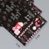 Stick Paper "Pink and Black" 3x9 cm sheet 10x10 cm