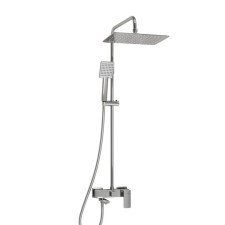 The shower system wasserkraft a177.069.141.087.ch, tropical shower, shower, chrome