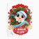 Happy New Year poster, wreath SG 2025, 30 x 40 cm