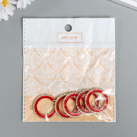 Decor for creativity Metal "Color Circle" mix enamel 2.7x2.7 cm-5