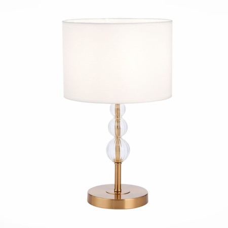 Evoluce bedside lamp. Sle105714-01. Ramer. 1x40 W, E14, 26x26x44.5 cm, brass color, transparent