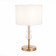 Evoluce bedside lamp. Sle105714-01. Ramer. 1x40 W, E14, 26x26x44.5 cm, brass color, transparent