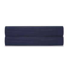 Satin sheet of dark blue in color Essential, size 180x270 cm