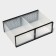Shoe storage box with the door Large Size, 26 × 33.5 × 16.5 cm, 2 pcs