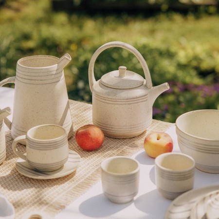 Kapetor Keramic teapot Sl Home "Raisia", 1 l, 18 × 13 × 20.5 cm, beige color-9
