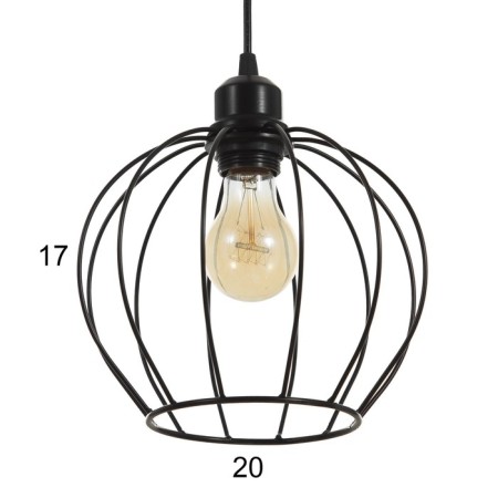 Bayerlux lamp "Batista" 3x40W E27 Black 37x37x90cm-6