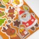 Sticker Plastic Foil "New Year" yellow 24.5x13.2 cm