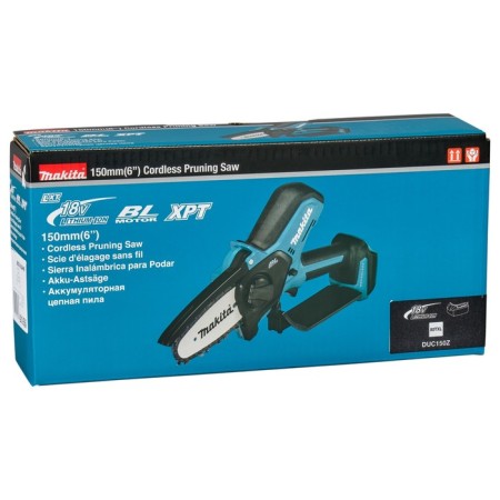 Dawed chain battery Makita DUC150Z, 18 V, 6 "/15 cm, step 0.325", without battery/ZU-5
