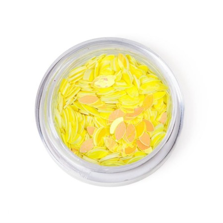 Sequins for decor TNL "petal", yellow