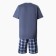 Kit (T-shirt/shorts) male, gray-blue color, size 66