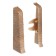 End (pair) for skirting boards 70mm "decoration", 211 oak rustic