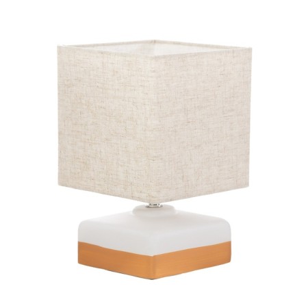 Bertin table lamp 1x40W E14 pr-1,6M white/Bezh 15x15x23.5cm-5