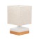 Bertin table lamp 1x40W E14 pr-1,6M white/Bezh 15x15x23.5cm