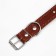 Leather collar "strict spike", 70 x 3.5 cm, Osh 45-60 cm, brown