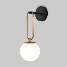 Wall lamp EUROSVET RICHE 70143, E27, 1x40W, 150x150x425 mm, brass color, black