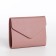 Women's wallet on the button, pink color