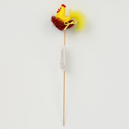Easter decor on the stick "Cockerel" 7x13x31 cm-2