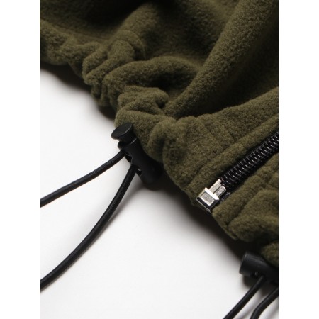 Толстовка для девочки MINAKU: Fleece Soft, цвет хаки, рост 170 см-3