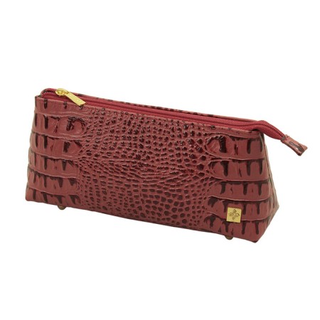 Cosmetic bag with lightning, red color