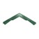 PPK parapet for a fence span, 50 × 28.5 × 2.5 cm, green, “flexible tile”