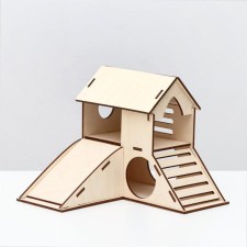 House for rodents, 18 x 18 x 14.7 cm