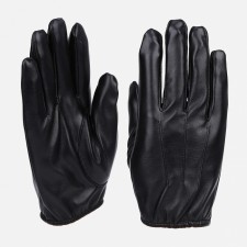Gloves are male, dimensionless, without insulation, black color