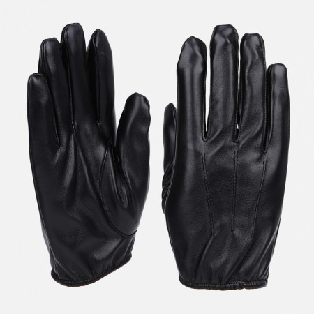 Gloves are male, dimensionless, without insulation, black color
