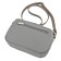 Women's bag B2826-05141, gray color, genuine leather, 20x7x14 cm