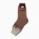 Women's socks, brown color/snowflakes, size 25
