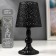 Summary Metal for 1 candle "Llagur with flowers" black 23x11x11 cm