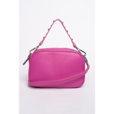 Bag Cross-Body Women's, genuine leather, Ludor Pink, 22x8x14 cm