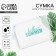 Cosmetic bag for a swimsuit, department on zip-lice, white / blue color